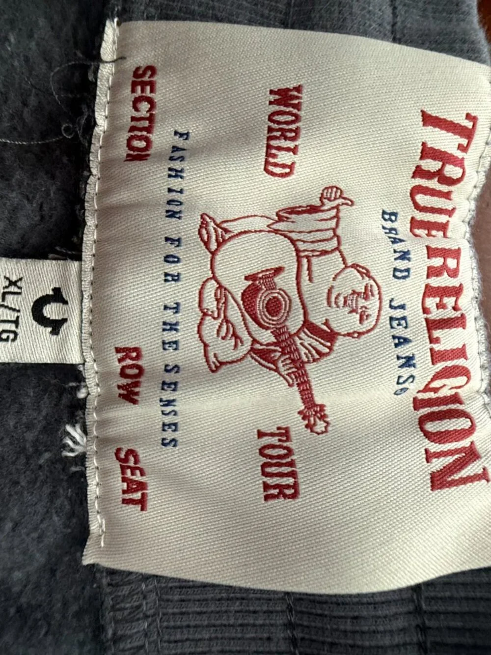 True Religion features drawstring